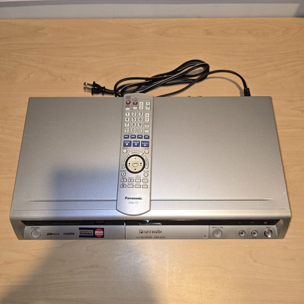 Panasonic DMR-ES25 DVD Video Recorder Player SD Card Slot w/ Remote Tested Works